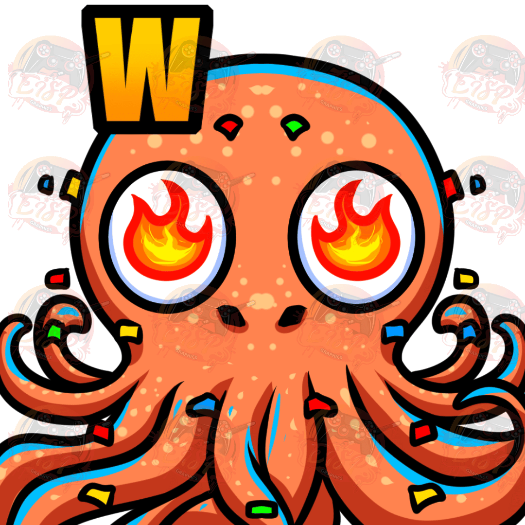 W Octopus – Twitch Emote