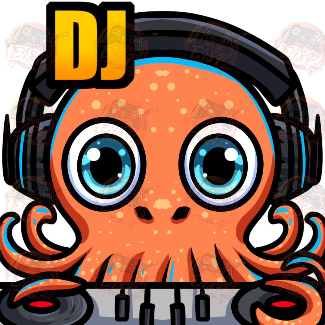 DJ Octopus – Twitch Emote