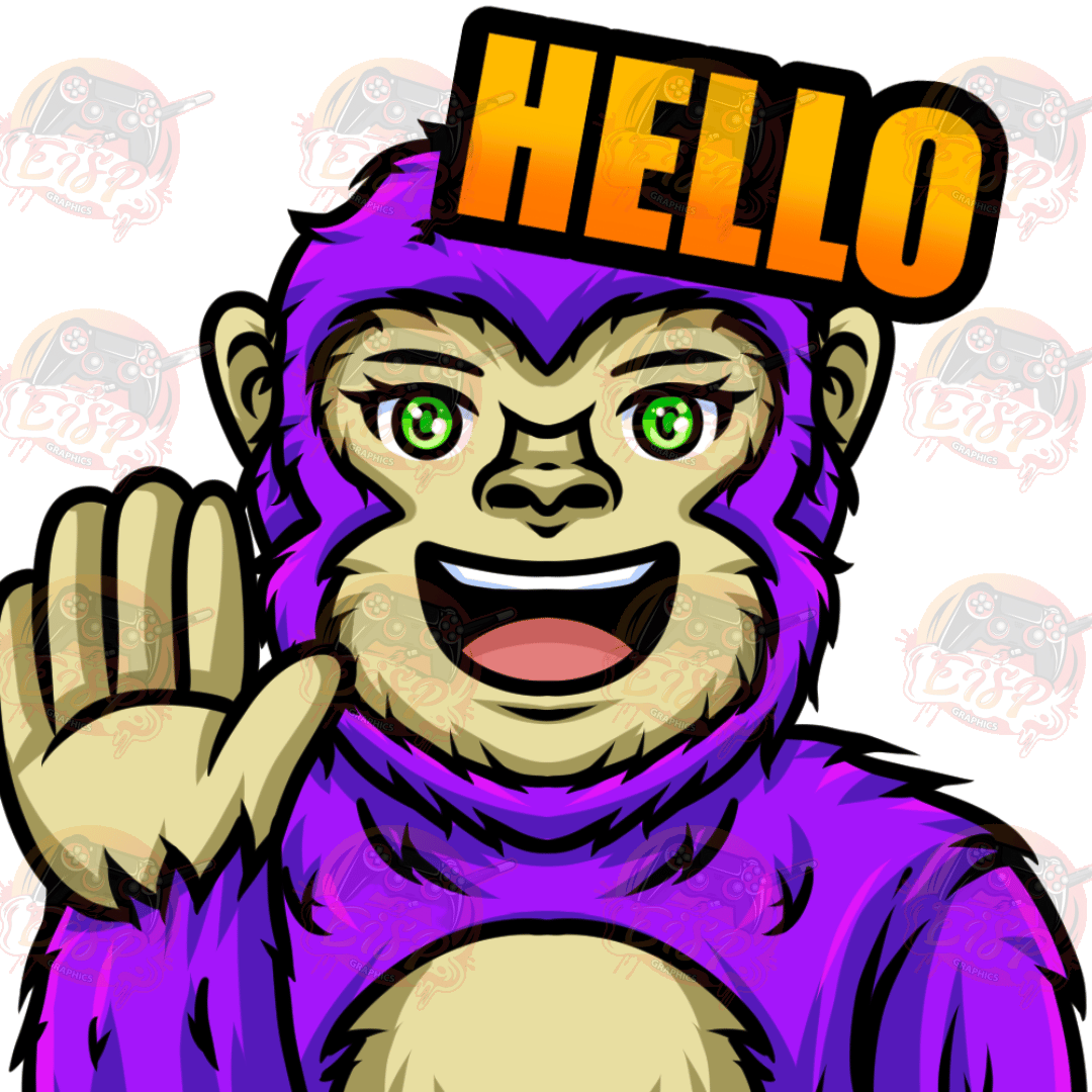 Hello Monk – Twitch Emote