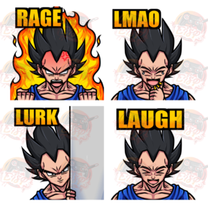 twitch emote commission of vegeta