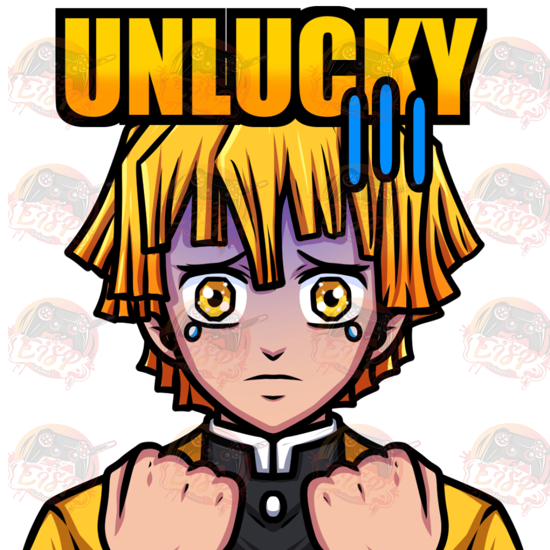 Zenitsu Agatsuma Unlucky – Twitch Emote