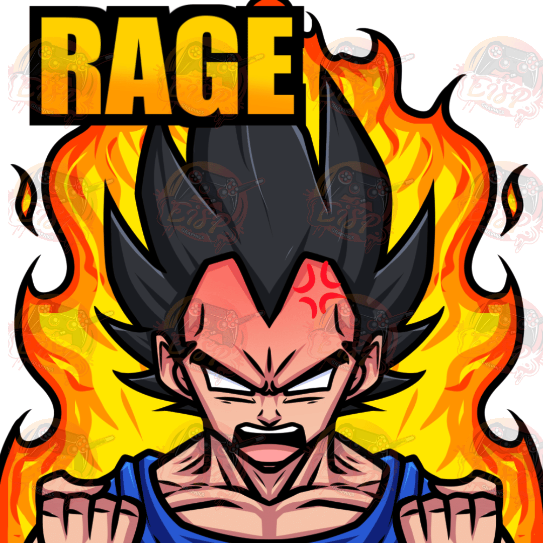 Vegeta Rage – Twitch Emote