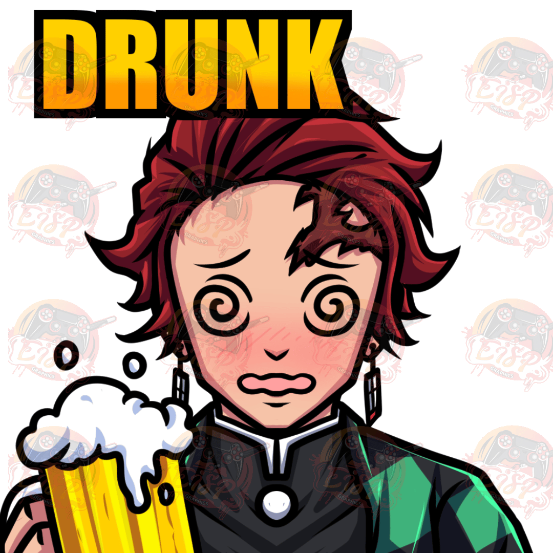 Tanjiro Drunk – Twitch Emote