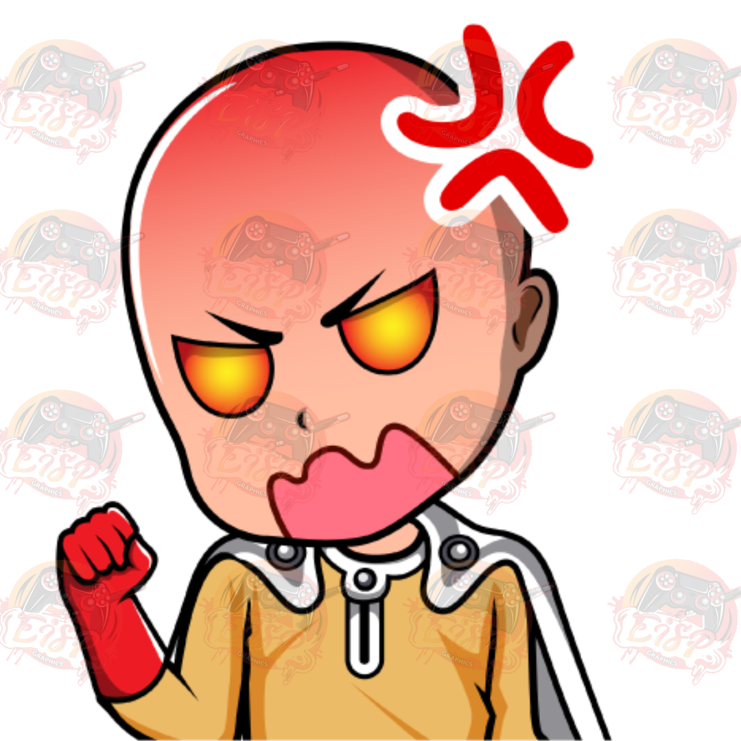 Rage Saitama-Twitch Emote