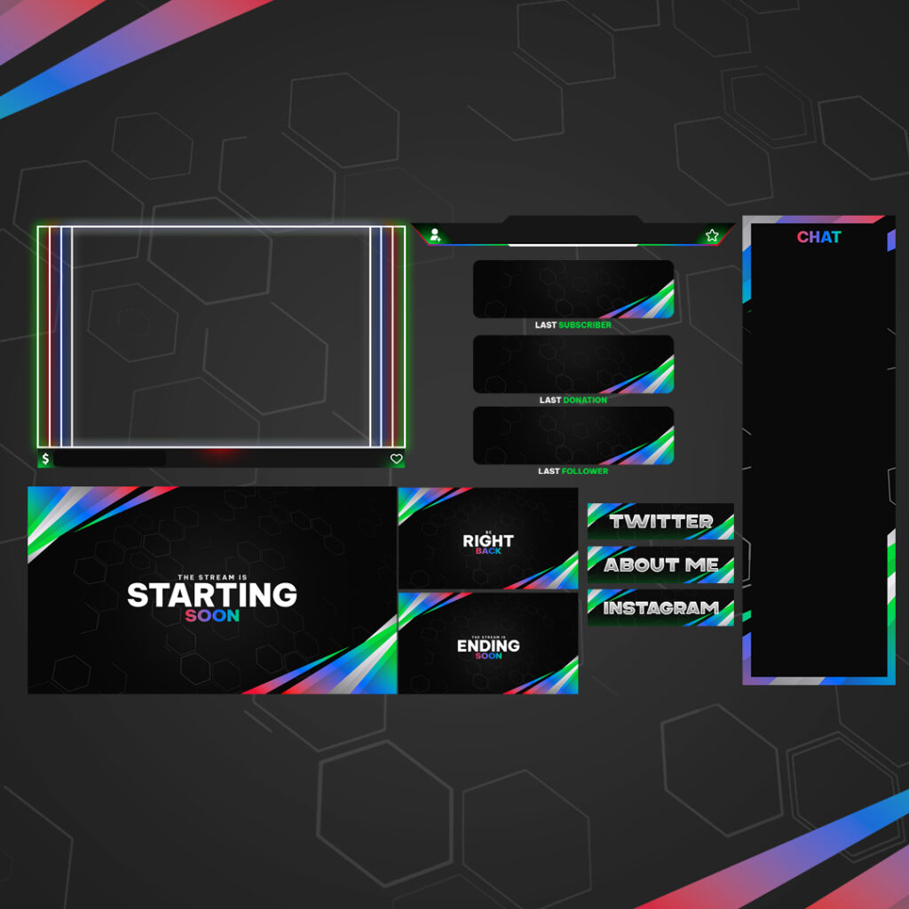Static Multicolored Streaming Overlays – EISP GRAPHICS