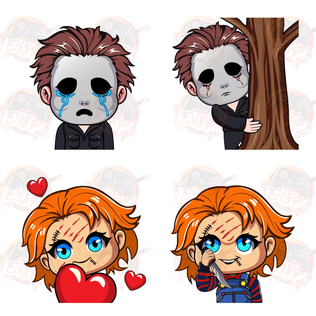 Michael Myers & Chucky – Twitch Emotes